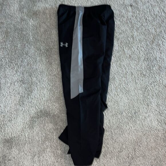 Mesh lined Under Armour boys youth track sweatpants jog jogger warm up pants MD - Picture 6 of 6